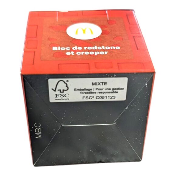 McDonald's Canada A Minecraft Movie 2025 REDSTONE BLOCK & CREEPER Toy NEW SEALED - Picture 6 of 6